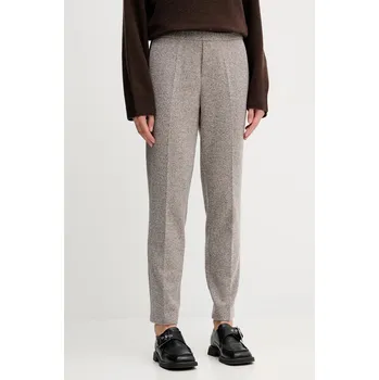 Dámské kalhoty Kalhoty Marc O'Polo dámské, béžová barva, high waist, 511304419051 80A, vel. 36