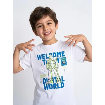 Dětská móda Sinsay - Sada 2&nbsp;triček - modrá - 236DC-54X - 236DC-54X-128