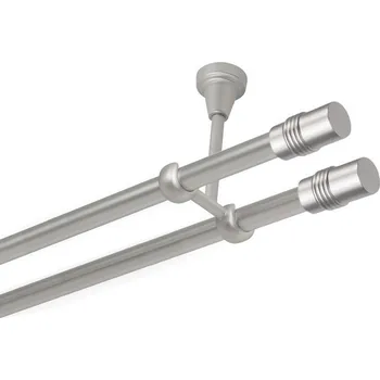 Garnýž Garnýž kovová dvouřadá 16mm Cylinder double satina 100 cm (do stropu / na tunýlek - bez kroužků)