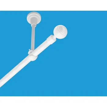 Garnýž Garnýž kovová jednořadá 16mm Paola Bílá 440 cm (do stropu / na tunýlek - bez kroužků)