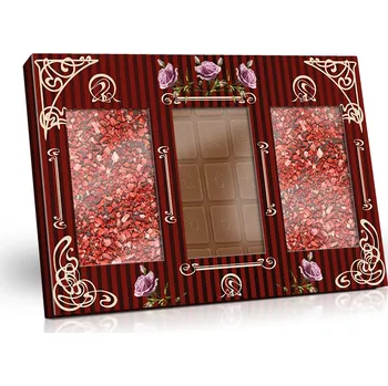 Cukrovinka Selllot, s.r.o., K Hájům 34, 155 00 Praha 5 - Vyrobeno v EU Výběr čokolád s posypem jahoda a mléčná- Secese 300g