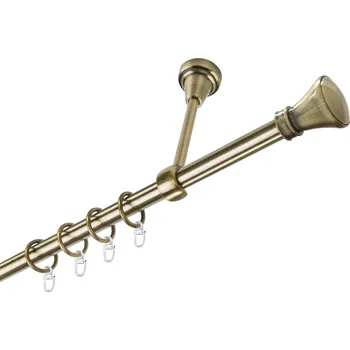 Garnýž Garnýž kovová jednořadá 19mm Koloseo mosaz 400 cm (do stropu / kroužky s háčkem)