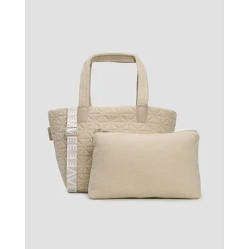 Kabelka Dámská Kabelka Vee Collective Vee Tote Medium Sherpa V Béžové Barvě 101202430-wht