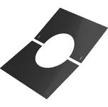 Komíny CZ Dvojdílný krycí plech 510x672mm 30-50° 150 - 0,6/50 mm Povrch: Černý R9005