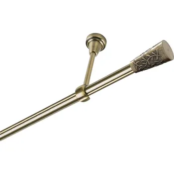 Garnýž Garnýž kovová jednořadá 19mm Sevilla mosaz 170 cm (do stropu / na tunýlek - bez kroužků)