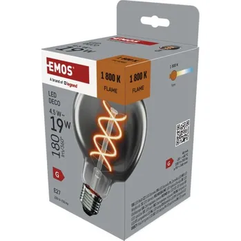 Žárovka EMOS LED žárovka DECO SMOKED G95 / E27 / 4,5 W (19 W) / 180
