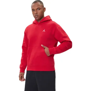 Pánská mikina Pánská zateplená mikina s kapucí NIKE-JORDAN M J BRK FLC PO Červená XL