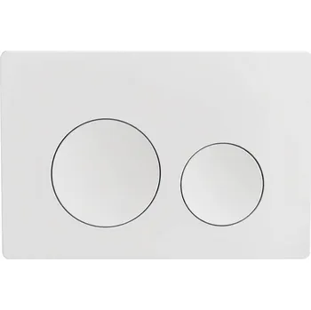 Splachovací tlačítko BESTECO Ovládací tlačítko kulaté Flash, bílé mat (UP003.16)