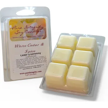 vonný vosk Pure Integrity USA Vonný sójový vosk CEDR & KOŘENINY (WHITE CEDAR AND SPICE) 3,5oz (103g)