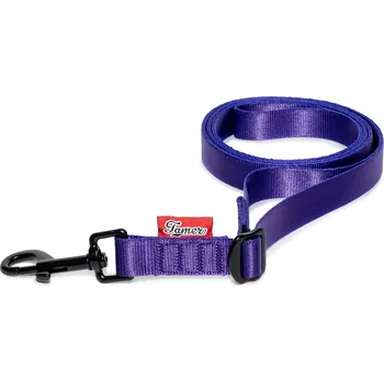 Vodítko pro psa Tamer Popruhové vodítko SIMPLE | fialové Popruhové vodítko - šířka: 1,5 cm, Popruhové vodítko - délka: 2,5 m