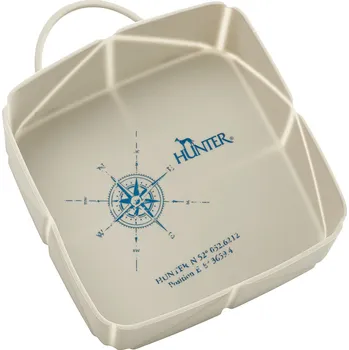 Miska pro psa Hunter Skládací silikonová miska List 590 ml, béžová