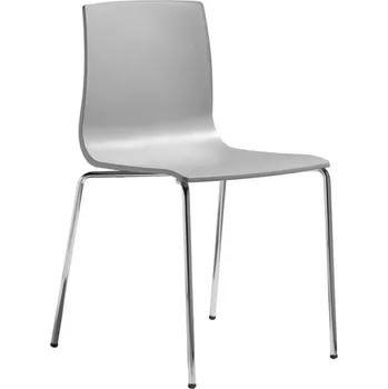 Jídelní židle Scab | Plastová židle ALICE světle šedá - skladem