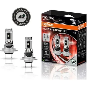 Osvětlení OSRAM NIGHT BREAKER H7 SPEED +450% 12V HOMOLOGOVANÉ - 2 ks
