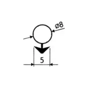 Příslušenství k oknu Těsnění SILLEN B5 černé