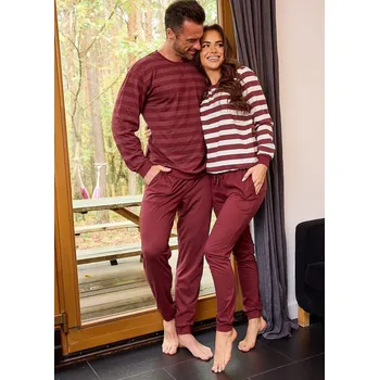 Pánské pyžamo Pyžamo Cornette 635/468 Molly 3 l/r S-2XL Hnědá M