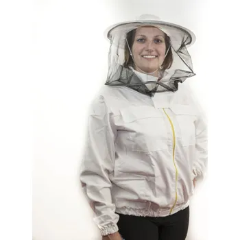 Blůza včelařská rozepínací s kloboukem - XXL