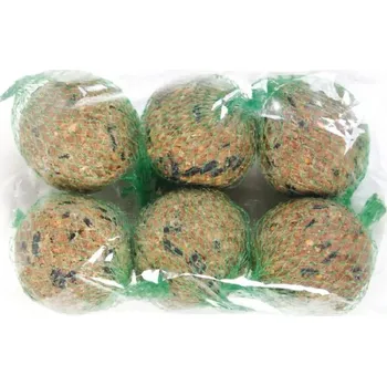 Krmivo pro ptáka BRAPTA Lojové koule se semínky 6x90g