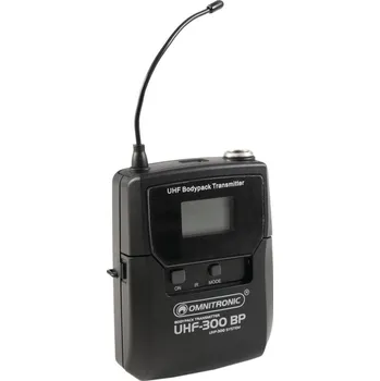 Mikrofon Omnitronic UHF-300 kapesní vysílač 823-832/863-865 MHz