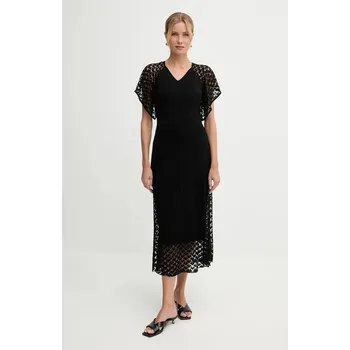 Dámské šaty Šaty BOSS Furletta 50548523 černá 99X, vel. L