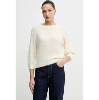 Pánský svetr Svetr s příměsí mohéru United Colors of Benetton 1VAAD10F4 béžová 01X, vel. M