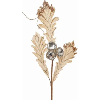 Vánoční dekorace Vánoční ozdoba Eurofirany větvička blanc EUROFIRANY