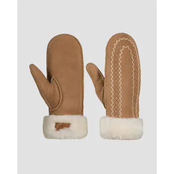 Rukavice Kožené Dámské Rukavice Palčáky Ugg Atherson Embroidered Mitten 100907-che