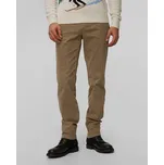 Pánské Kalhoty Alberto Rob Soft Tencel V Béžové Barvě 41871815-539