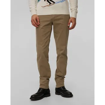 Pánské kalhoty Pánské Kalhoty Alberto Rob Soft Tencel V Béžové Barvě 41871815-539