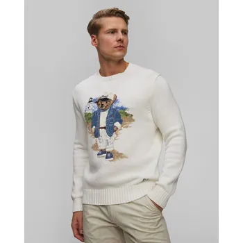 Pánský svetr Pánský Svetr Polo Ralph Lauren V Bílé Barvě 710964797-100