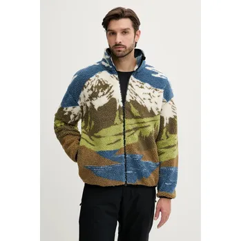 Pánská mikina Mikina Picture Hafdals pánská, zelená barva, vzorovaná, MSW0497 MLA, vel. S