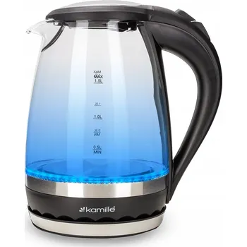 Rychlovarná konvice Rychlovarná konvice Kamille 1701B 2200 W 1,5 l průhledná