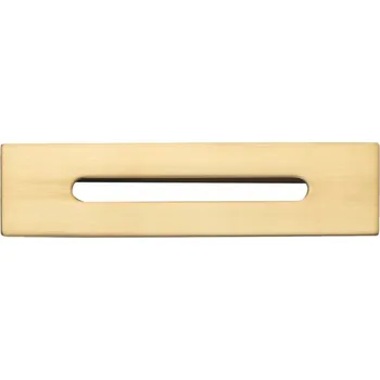 Obdélníková horní kryt přepadu pro volně stojící vanu, zlatá, 110x25 mm