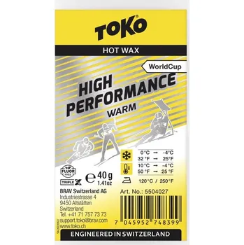 Lyžařský vosk Toko TripleX High Performance 40g žlutá