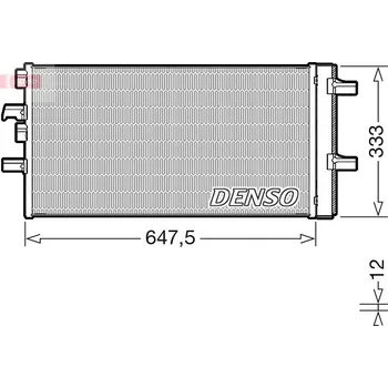 Výparník klimatizace Kondenzátor, klimatizace DENSO DCN05108