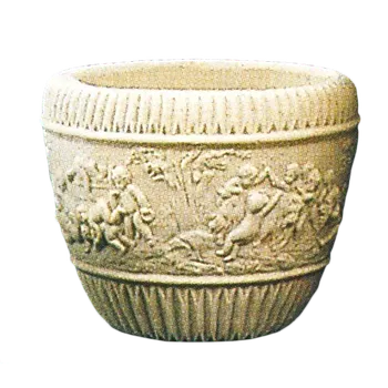 Zahradní dekorace Elegantní květináč s reliéfy 3kg