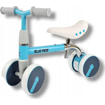 Dětské vozidlo Kolo Odrážedlo s nastavitelnými řídítky a širokými koly ELI MODRÉ