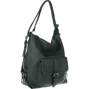Dámská kabelka Shopper Kabelka Přes Rameno / Batoh 2v1, vak přes rameno 7136 Zelená