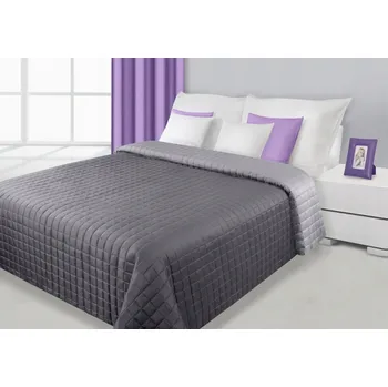 Přehoz na lůžko Přehoz na postel Eurofirany polyester 220 cm x 240 cm stříbrný