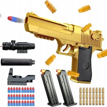 PISTOLE NA KULIČKY 1:1 Desert Eagle IMITACE ZBRANĚ S TLUMIČEM