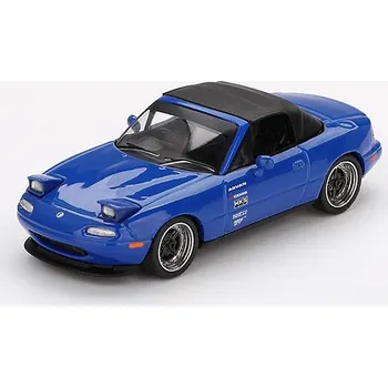 autíčko Mazda Miata MX-5 (NA) tmavě modrá 1:64 - MiniGT Mazda Miata MX-5 (NA) - kovový model auta