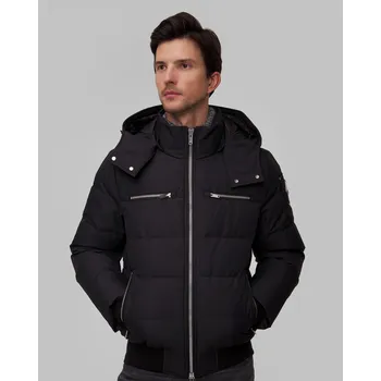 Prošívaná Pánská Bunda Moose Knuckles Cloud Bomber Neoshear V Černé Barvě M34mb005s-305