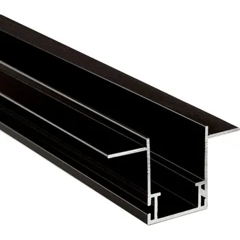 LED páska LIGHT IMPRESSIONS Deko-Light Combo vestavný montážní profil s křídly, 3mm, 2m černá - LIGHT IMPRESSIONS IMPR 970829