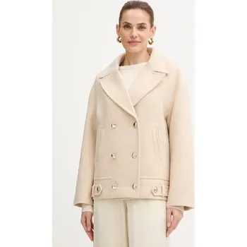 Dámský kabát Kabát s příměsí vlny Morgan GMOON béžová 80X, vel. 38