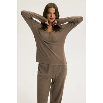 Dámské noční prádlo Dámské pyžamo Esotiq Cori Světle hnědá M