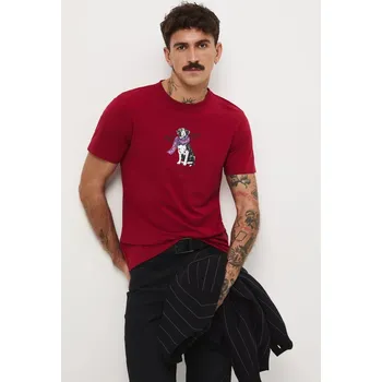 Pánské tričko Tričko Medicine pánské, červená barva, s potiskem RW25-TSMA30 33X, vel. S