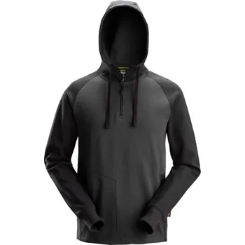 Pánská mikina Snickers Workwear | Dvojbarevná mikina s kapucí šedočerná - Šedá / XXXL / 3XL / šedá