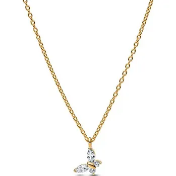 Náhrdelník Zlacený náhrdelník PANDORA Motýlek se zirkony 364267C01-45