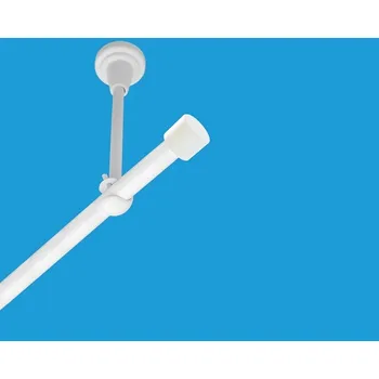 Garnýž Garnýž kovová jednořadá 19mm Pullo bílá 120 cm (do stropu / na tunýlek - bez kroužků)