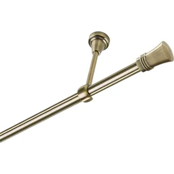 Garnýž Garnýž kovová jednořadá 16mm Capri mosaz 420 cm (do stropu / na tunýlek - bez kroužků)