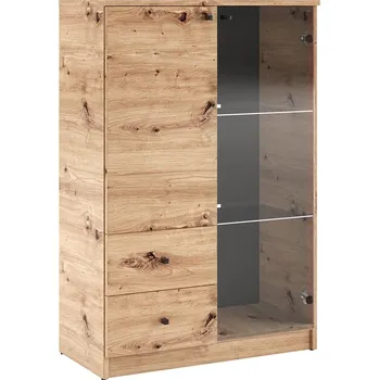 Komoda ADRK Furniture Komoda Evi artisan s LED osvětlením | Moderní komoda do obýváku Barva: Artisan, Šířka: 80